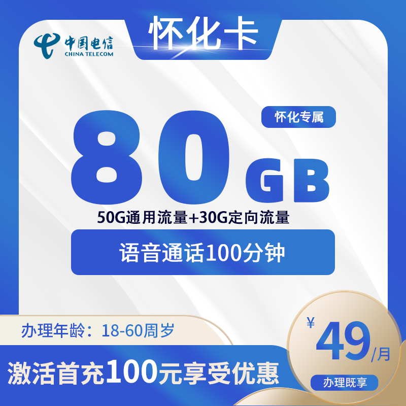 电信怀化卡A【仅发怀化】