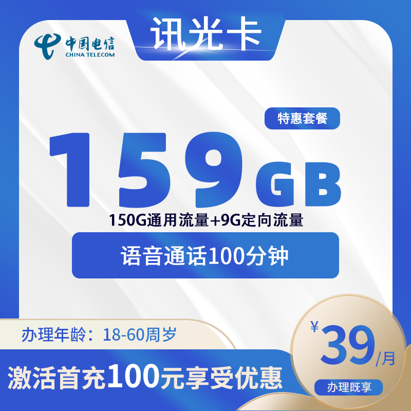 电信讯光卡【仅发合肥】