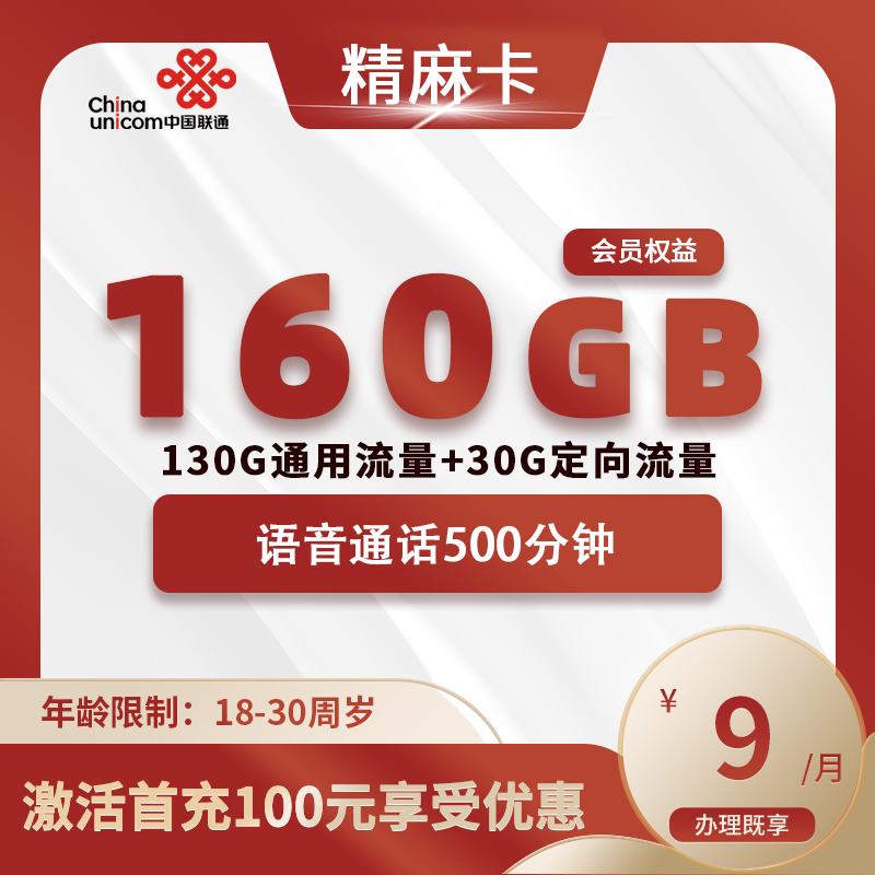 联通精麻卡【仅发浙江】
